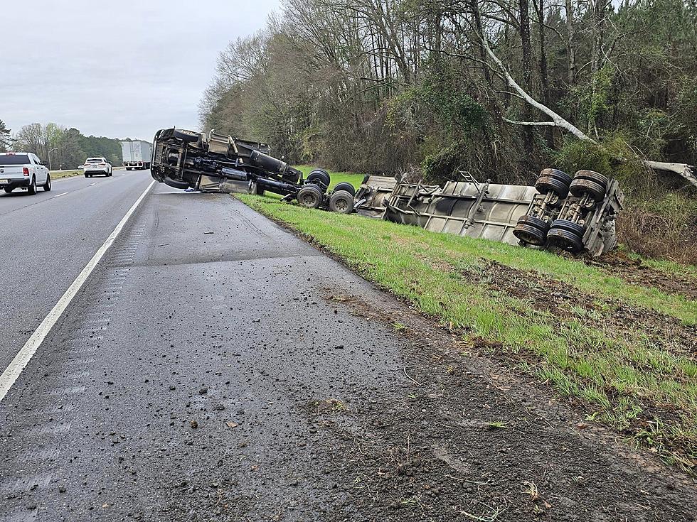 Overturned Tanker Causing Lane Blockage On Interstate 20/59