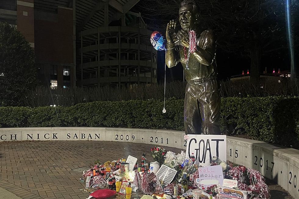 [Pictures] People Left These Crazy Things At Nick Saban's Statue