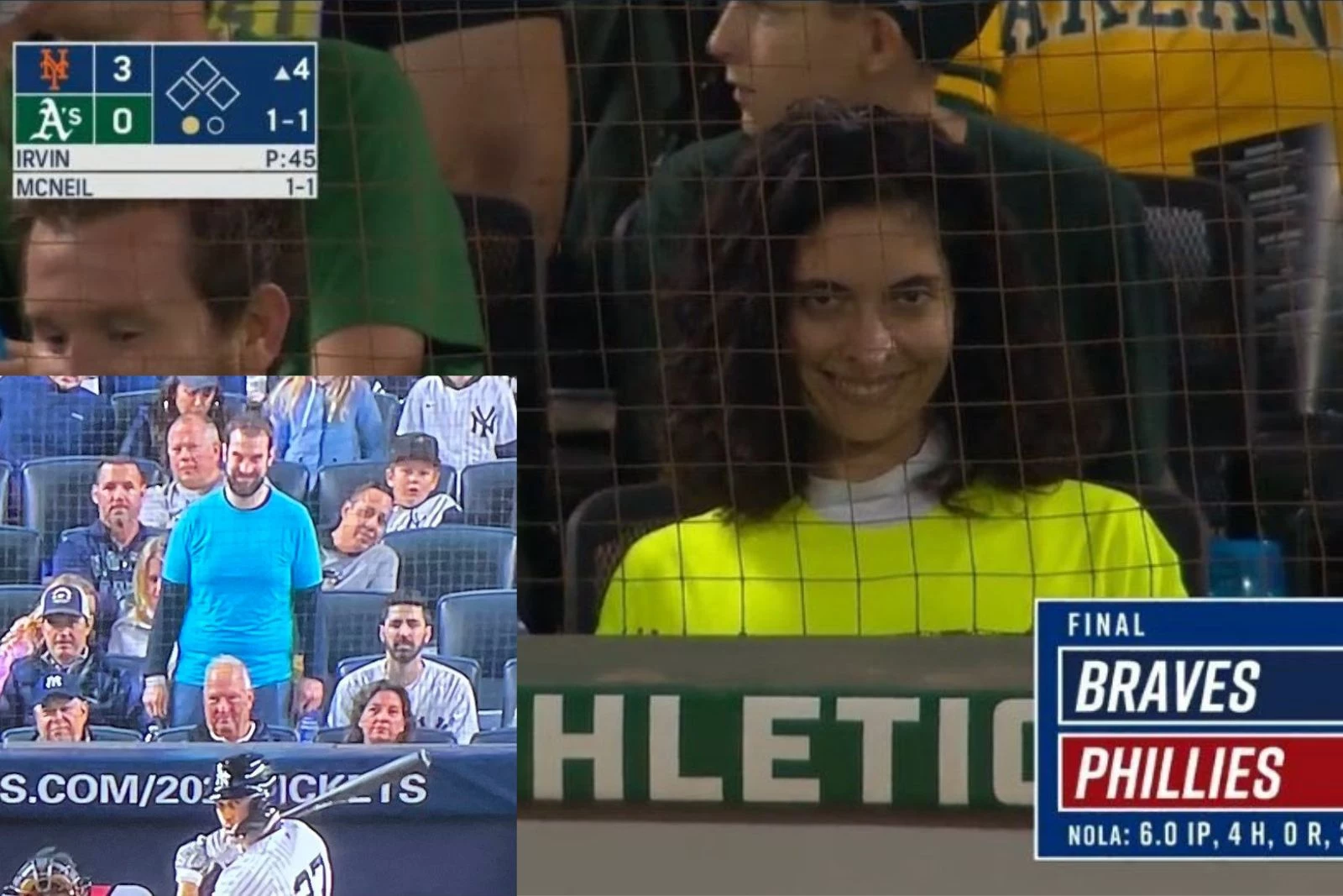 The Creepy People Sitting Behind Home Plate Are Advertising a Movie