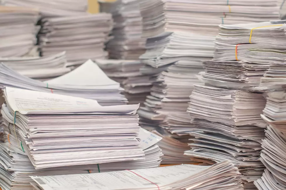 Stacks of office paper