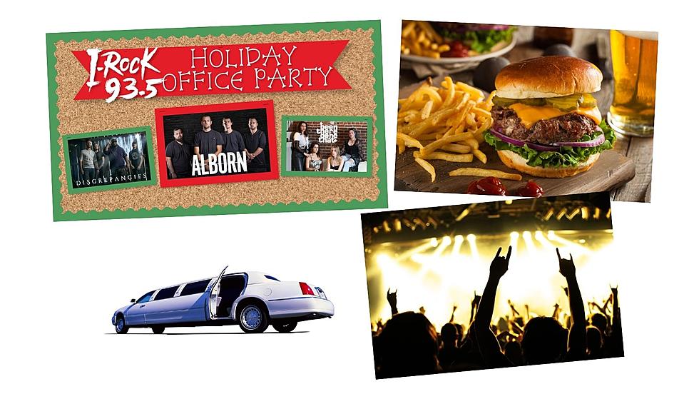 Roll Into The I-Rock 93.5 Holiday Office Party Like The Boss with Darkhorse Limo