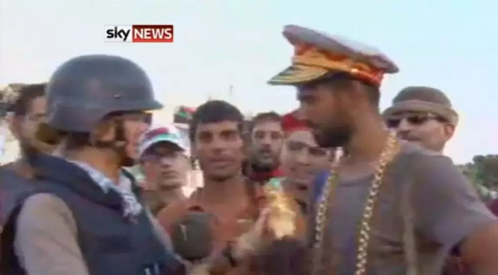 Libyan Rebels Celebrate While Wearing Fallen Leader&#8217;s Swag [VIDEO]