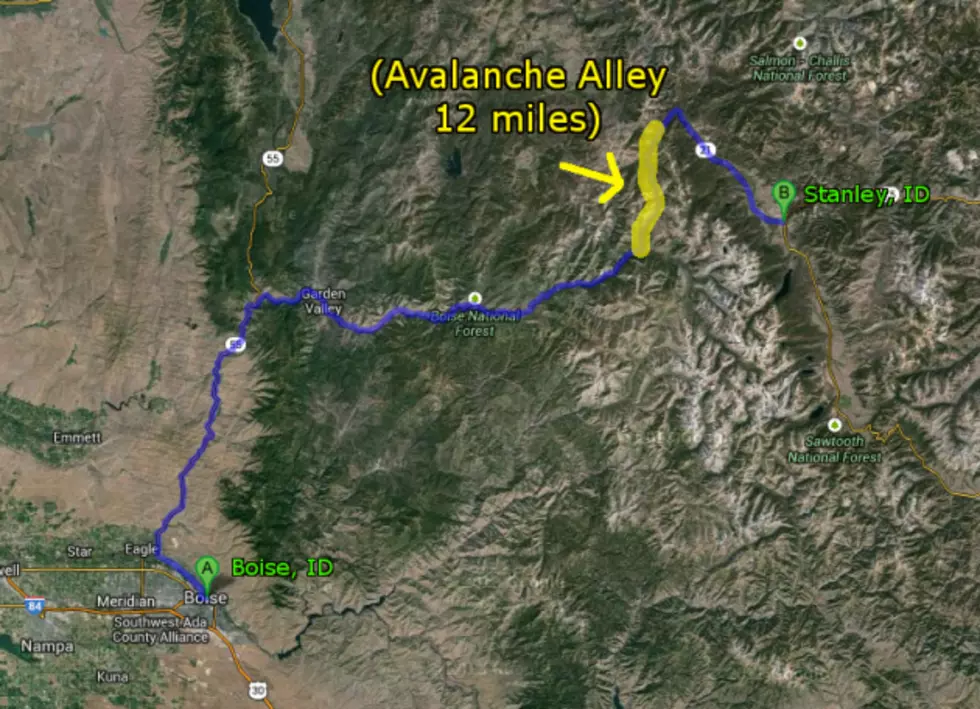 Avalanche Alley in Idaho is Closed Again