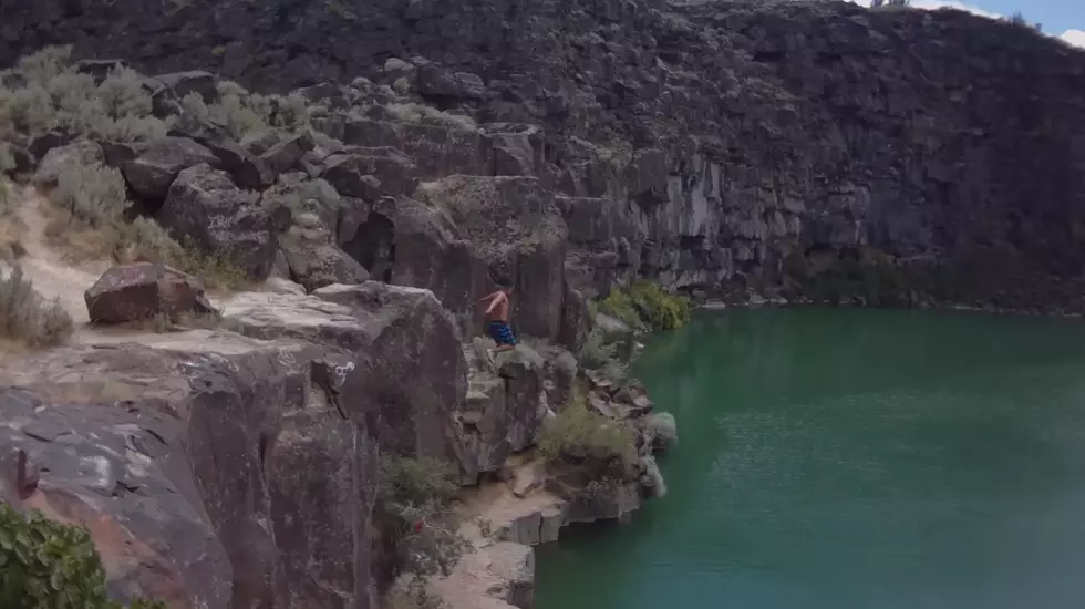 Hidden Lakes Cliff Diving (VIDEO)