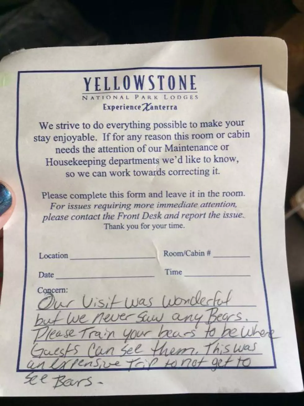 You Have To See The Note A Yellowstone Visitor Left