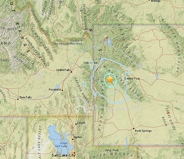 There Was Just A Large Earthquake In Western Wyoming Near Idaho Border