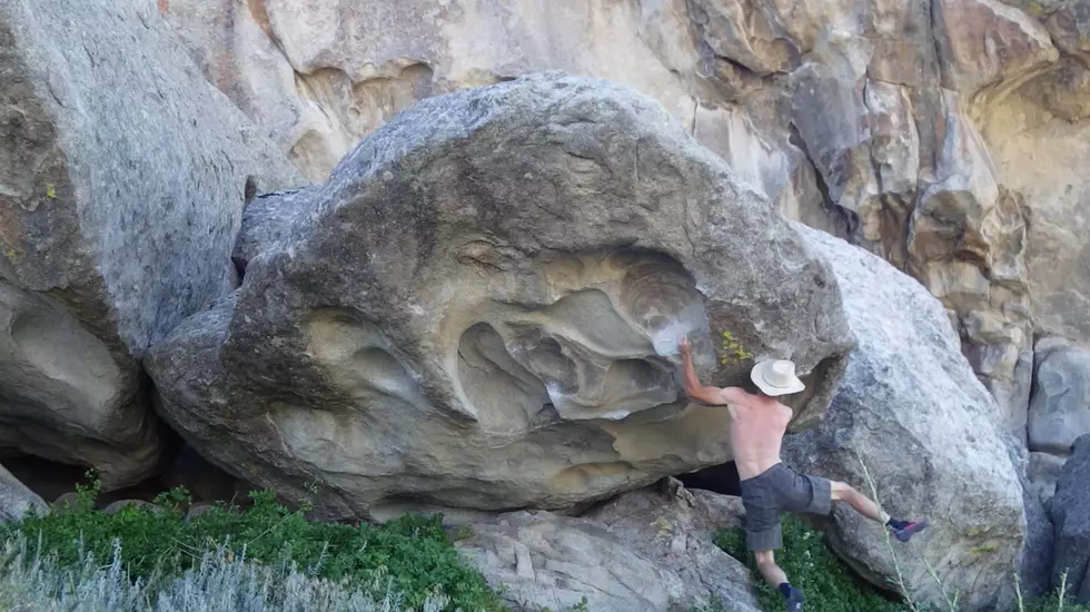 Guy Goes Bouldering At City Of Rocks, Then Gravity Strikes Back