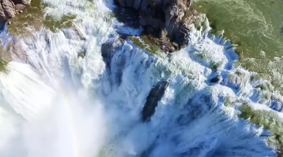 New Drone Footage of Shoshone Falls Shows INCREDIBLE Water Flow (WATCH)