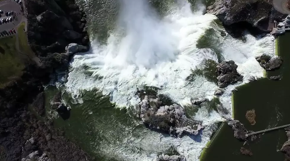 Watch Amazing Video of Shoshone Falls Going Crazy From WAY Up in the Sky
