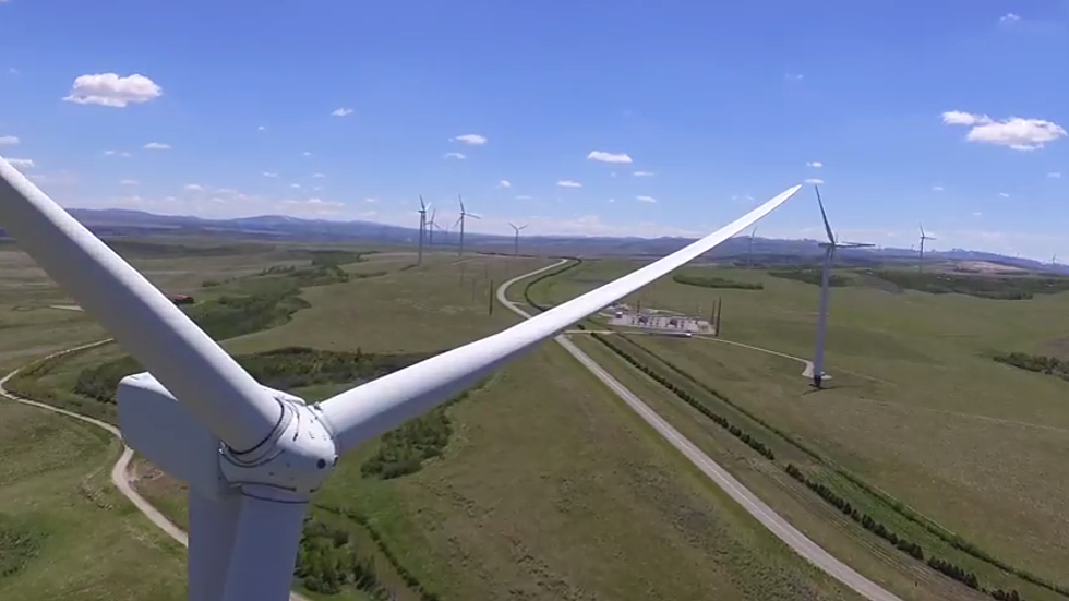 Drone Comes THIS Close to the Windmills in Idaho Falls (WATCH)