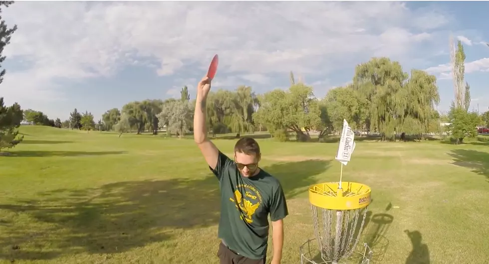 Watch a Twin Falls Guy Win a Car With a Disc Golf Hole-In-One