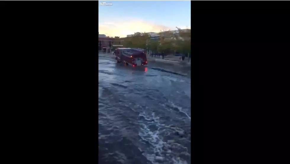 Wild Video Shows Fire Truck Stuck in Boise Sinkhole
