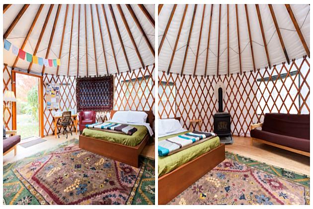 Airbnb: Cozy Southwest Idaho Garden Yurt W/ Fireplace $68/Night