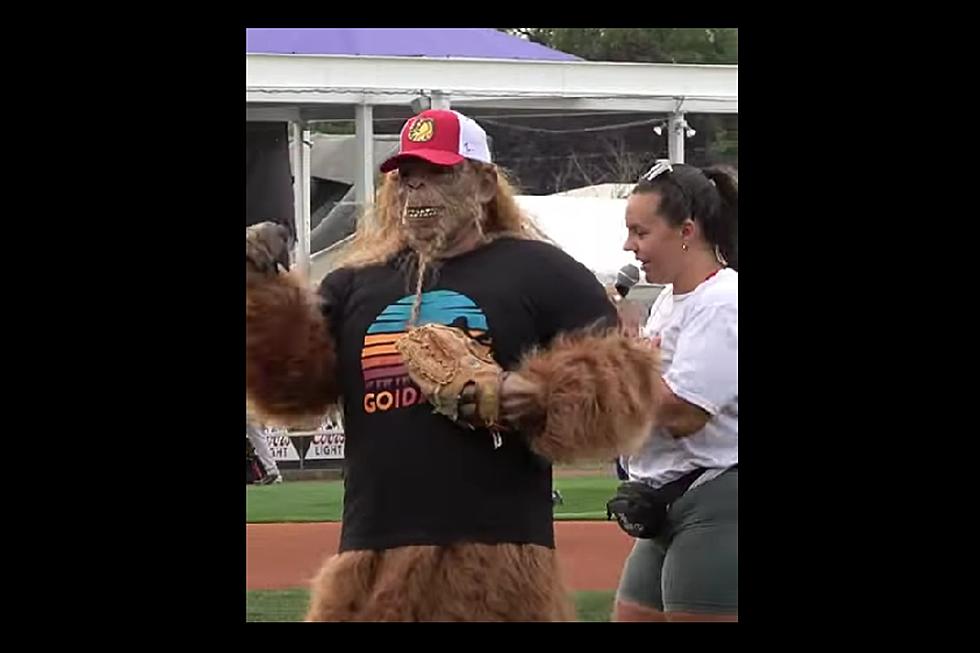 WATCH: Bigfoot Comes Out Of Hiding; Pitches At South Idaho Game