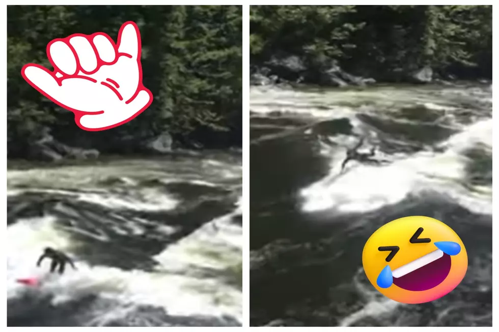WATCH: Dude Wipes Out Hard Trying To Surf Raging Idaho River