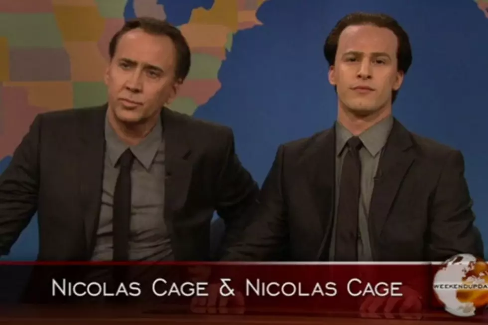 Nicolas Cage Meets His Clone (Played By Andy Samberg) on &#8216;SNL&#8217;s&#8217; Weekend Update
