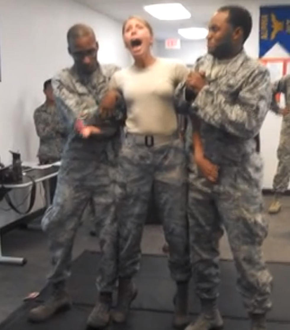 Air Force Girl Gets Tazed and Gets A Handful [VIDEO]