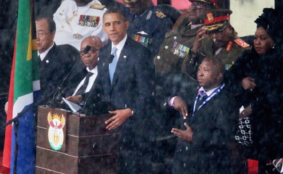Obama’s Interpreter At Yesterday’s Nelson Mandela Memorial Was A Fake [VIDEO]