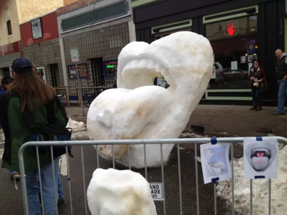 Loveland Creates Snow Sculptures in the Dark