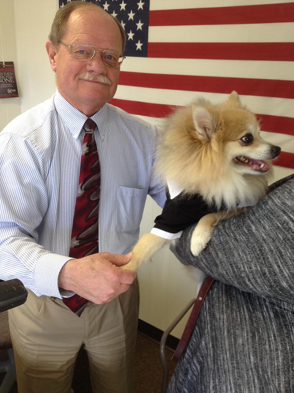 Montana The Dog Mayor Of Cheyenne Visits With Cheyenne Mayor Kasen