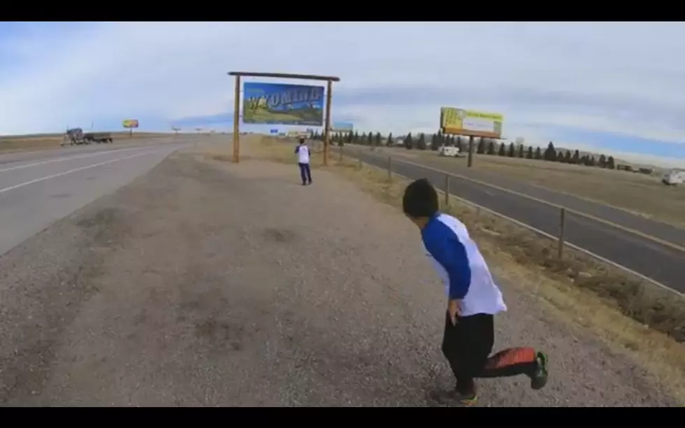 Kids Nearly Blown Away At Wyoming Border [VIDEO]