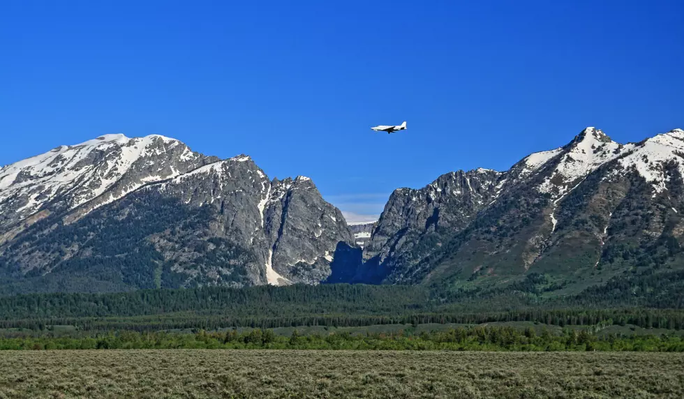 Snow Plow Gets Stuck On The Runway At Jackson Hole Airport