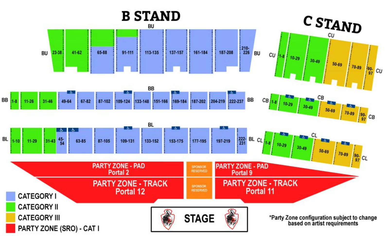 Greeley Independence Stampede Seating Chart