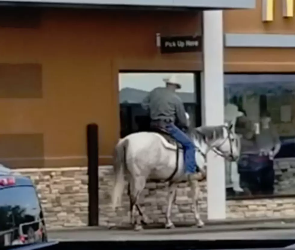 Only In Wyoming: Man Rides Horse At McDonald’s Drive-Thru [VIDEO]