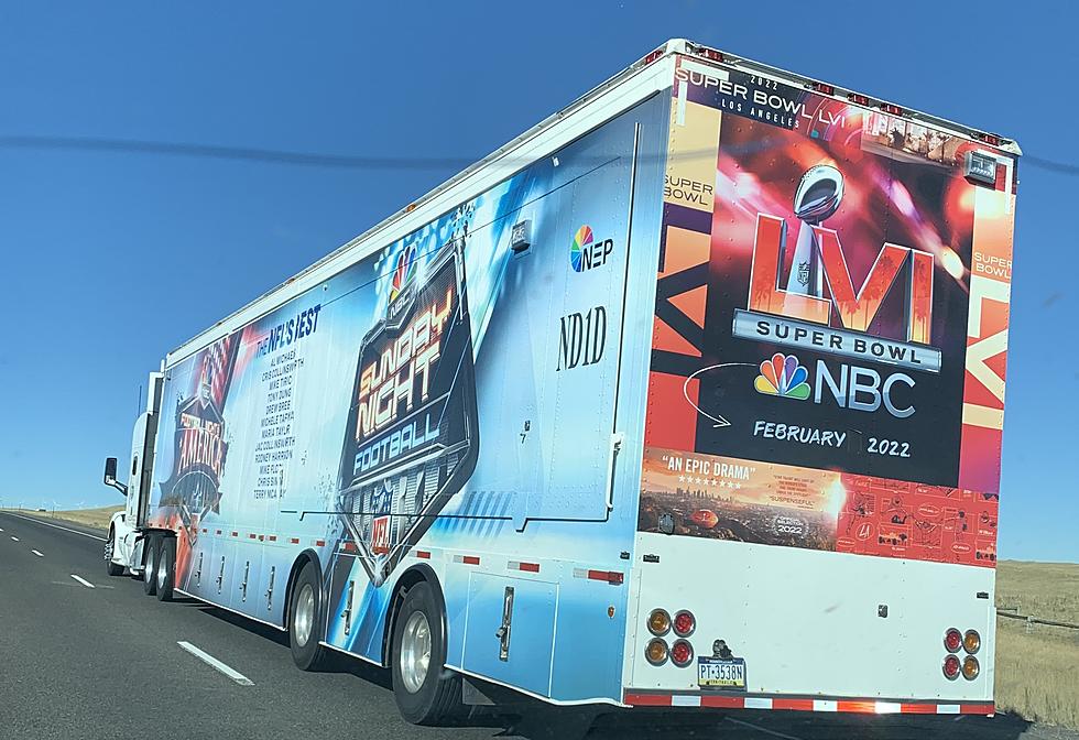 Look! NFL Sunday Football Truck Drives Through I-80 In Wyoming