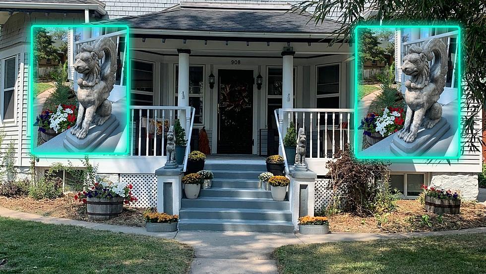 Historic Cheyenne Home is an Airbnb Guarded by 2 Stone Gryphons