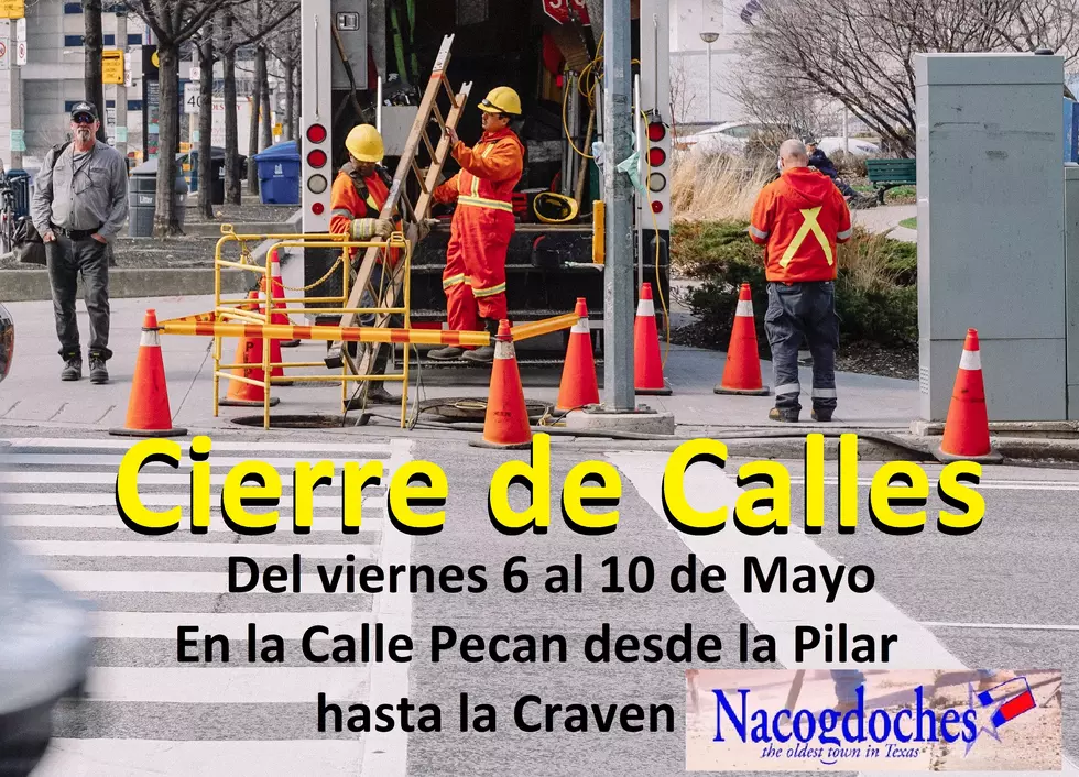 Cierre de calles en Nacogdoches