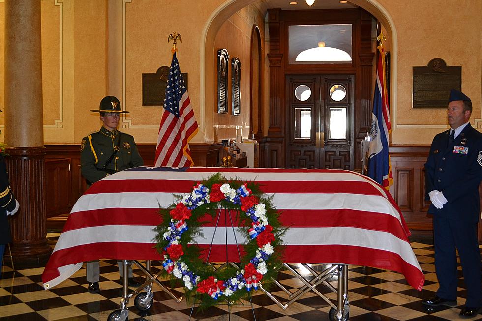 Senator Wallop Lying In State At Wyoming Capitol