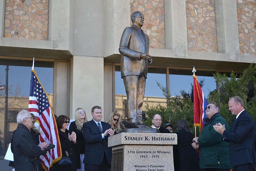 Governor Stan Hathaway Statue Unveiled [AUDIO]