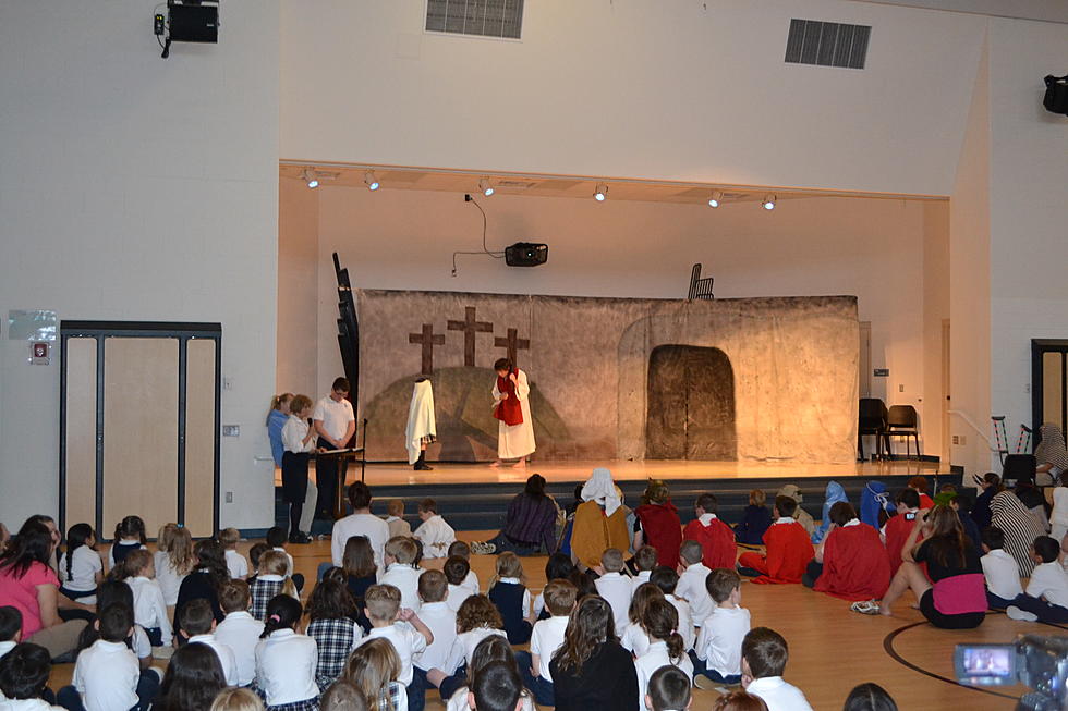 St. Mary’s Students Enact Stations of the Cross for Easter