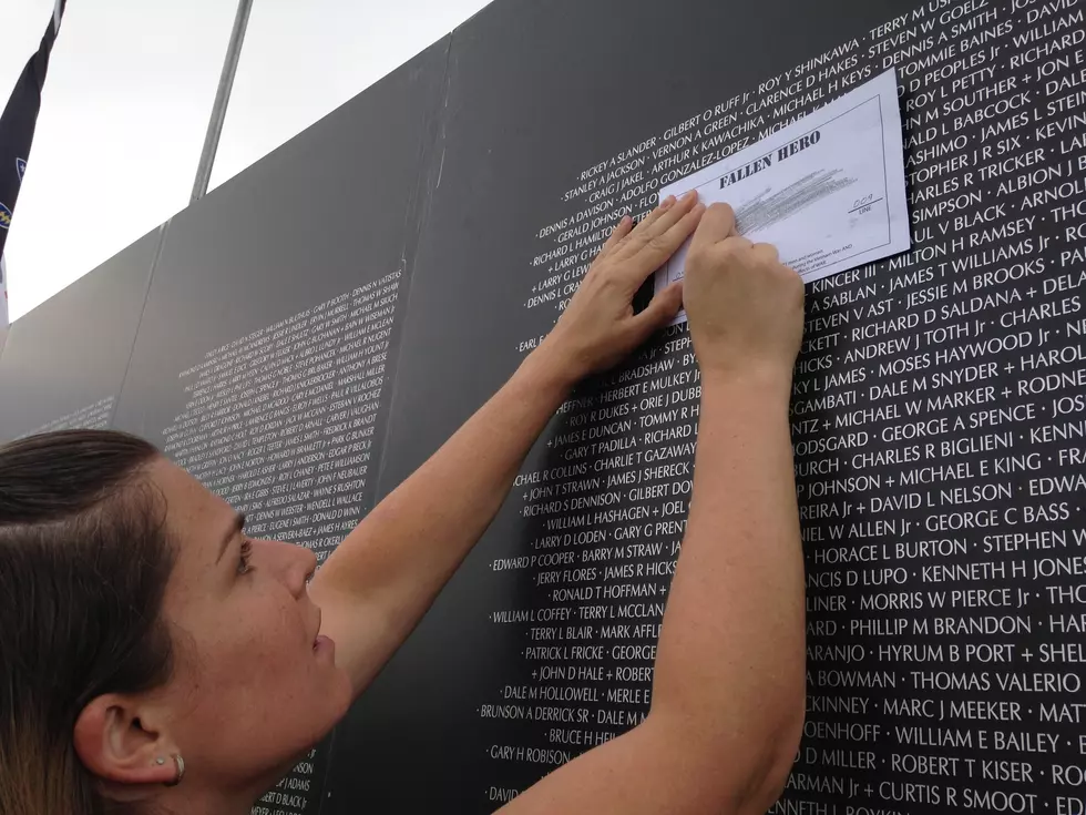 Traveling Wall on Display at Lions Park