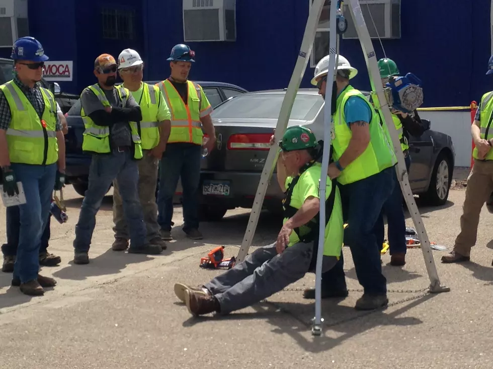 Wyoming Capitol Construction Workers Learn About Fall Hazards [VIDEO]