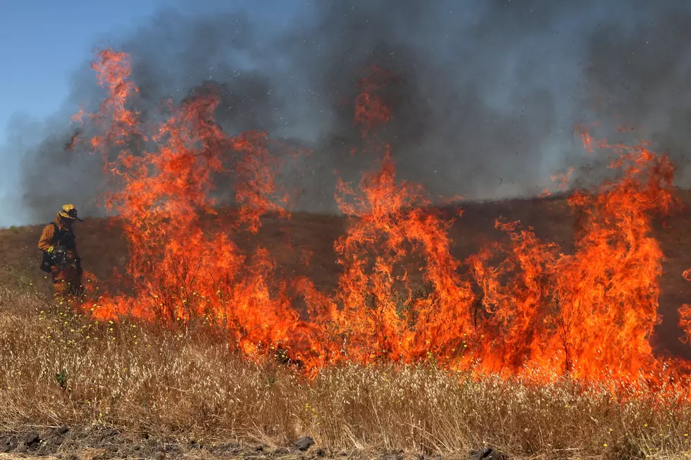 Grass Fire Sparks In Northern Wyoming As Snow Buries South