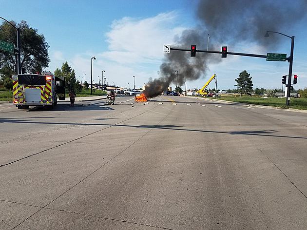 Cheyenne Police, Firefighters Called To Car Blaze