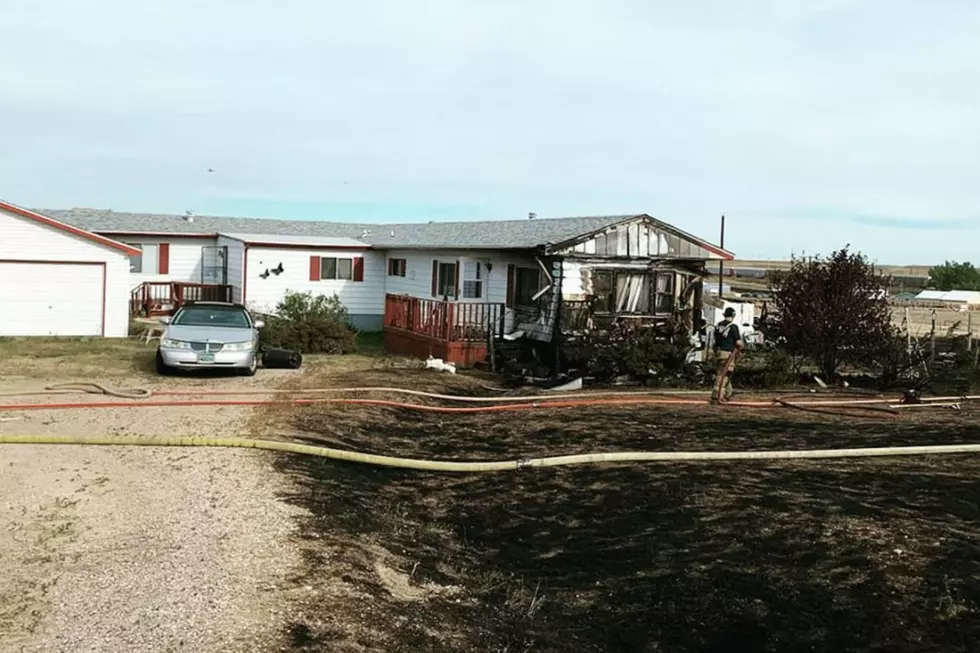 Grass Fire Damages Home, Destroys Outbuildings East of Cheyenne