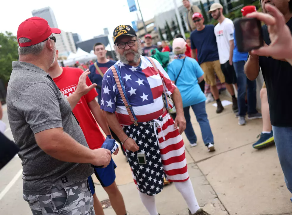 Metal Barriers, Trump Gear: Crowd Readies for Tulsa Rally