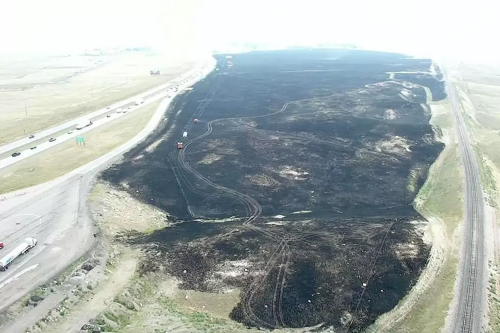 Deputies Looking to ID Suspects in Grass Fire That Closed I-25 Near Cheyenne