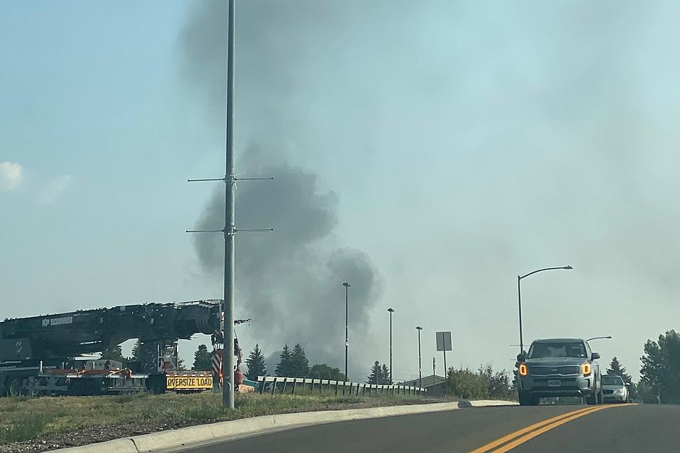 Crews Battle Fire in South Cheyenne; Smoke Visible for Miles