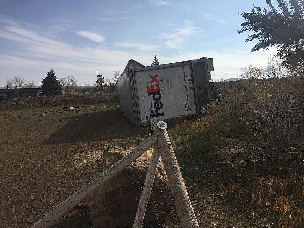 FedEx Truck Leaves Interstate 80, Tips Over In Front Yard