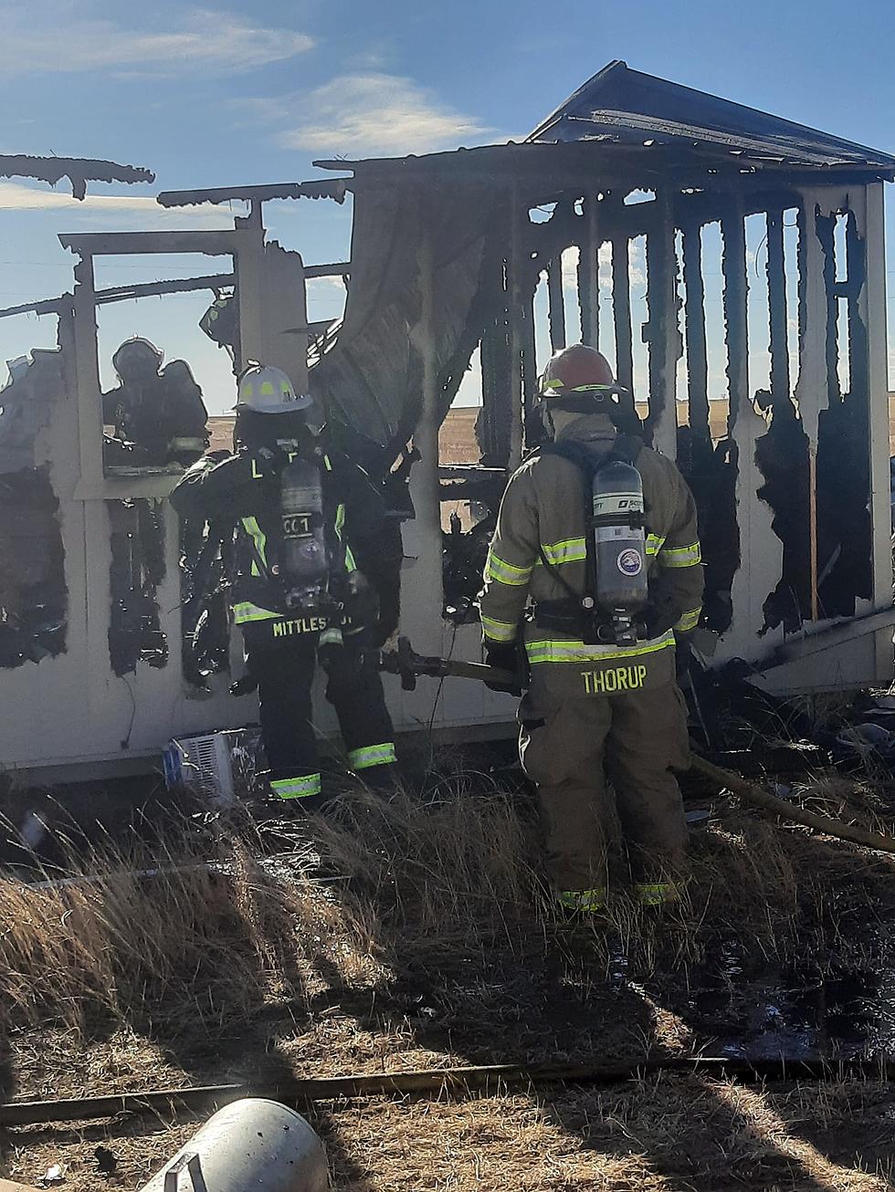Firefighters Extinguish Building Fire In Laramie County
