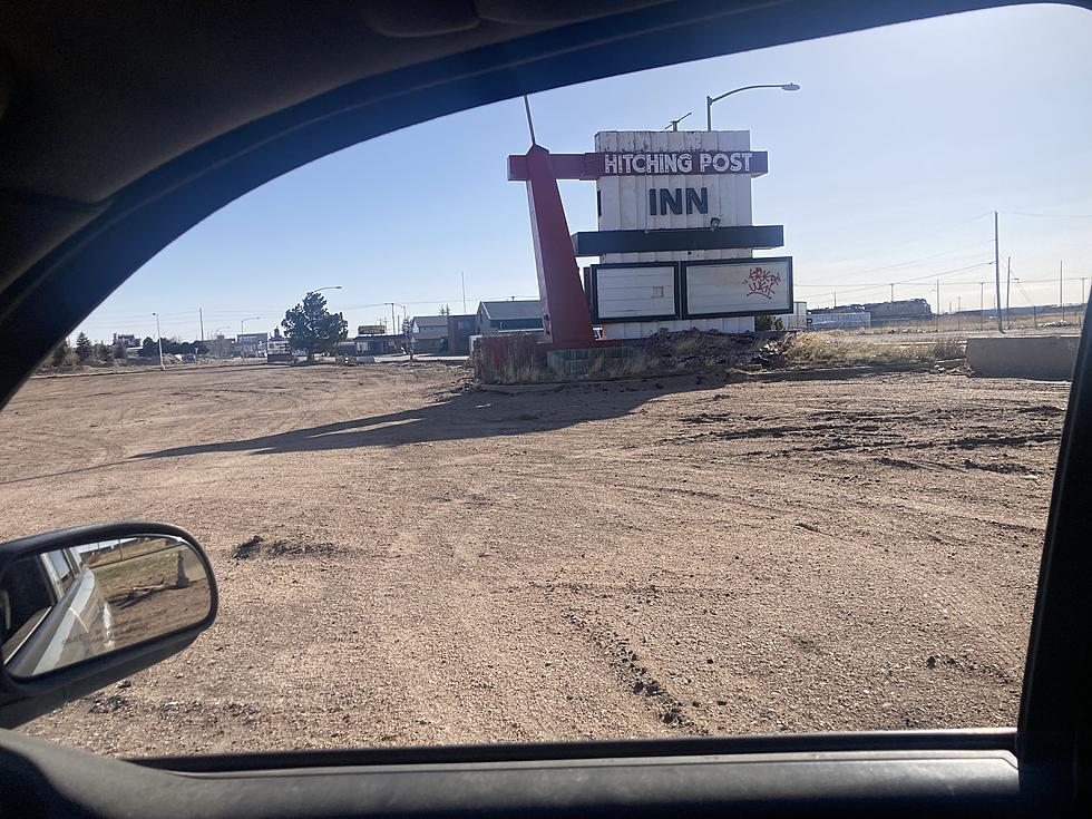 Former Cheyenne Hitching Post Inn Now Just A Sign And Memories