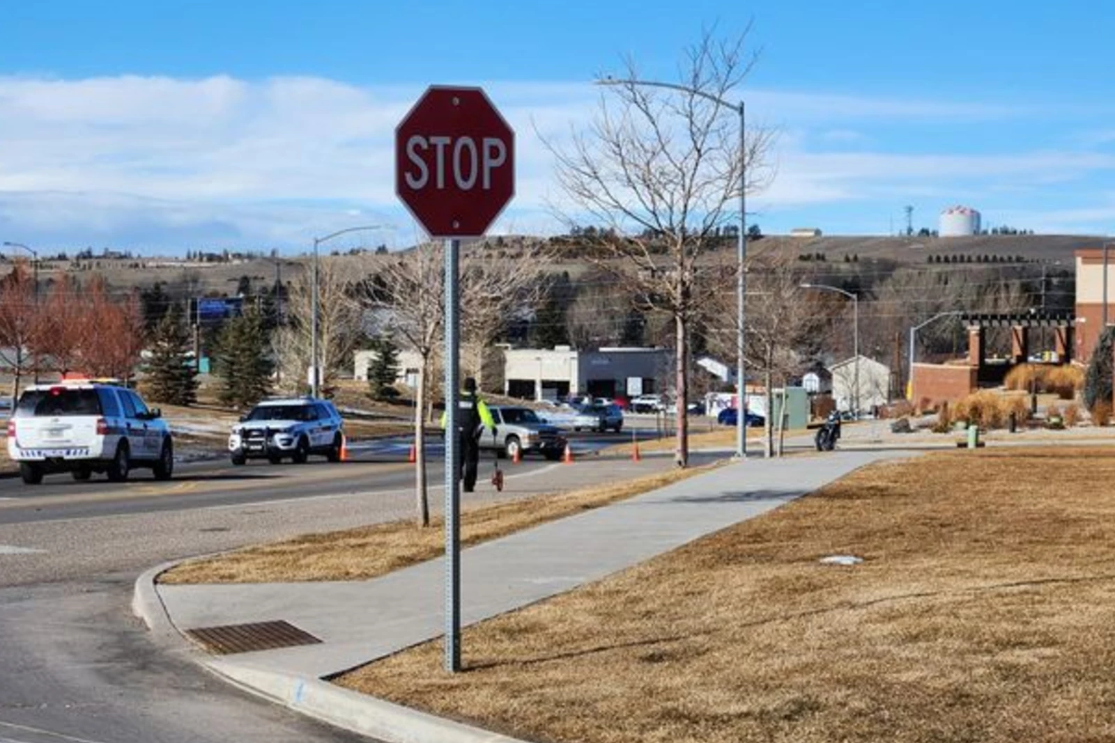 Motorcyclist critically injured after crash outside gate of