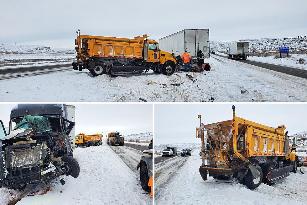 WYDOT Plow Driver Injured After Being Hit by Semi; Trucker Cited