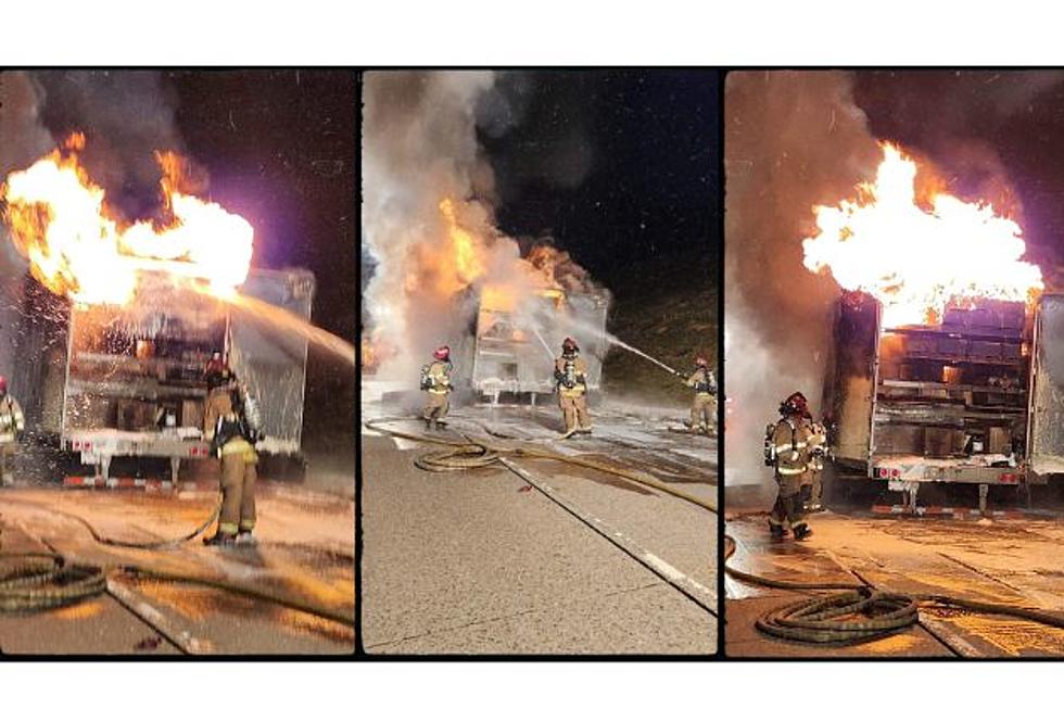 Fire Crews Put Out Semi Trailer Fire On Interstate 80 Sunday Night