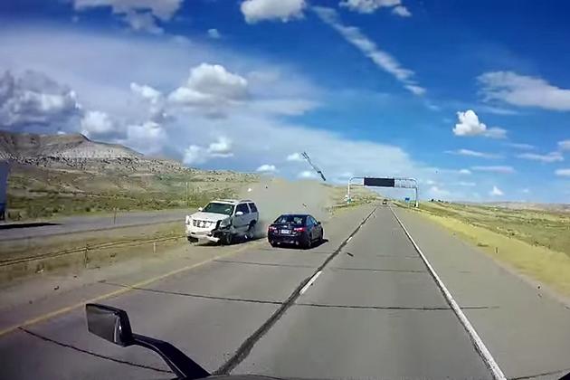 WATCH: Wyoming Highway Patrol Releases Video of I-80 Crash as Reminder to Drive Safe