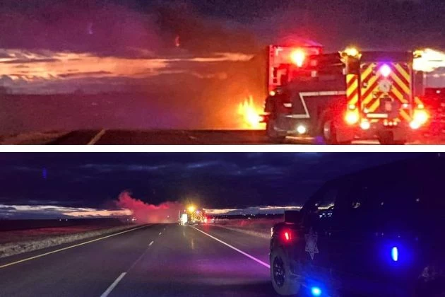 Firefighters Extinguish Interstate 80 Trailer Fire Monday Night